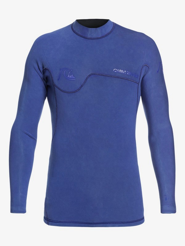 quiksilver, 1.5mm Highline Limited Monochrome Long Sleeve Neoprene Surf Top, NITE BLUE (byd0) 0 1.5mm Highline Limited Monochrome Long Sleeve Neoprene Surf Top Blue EQYW803021 Quiksilver