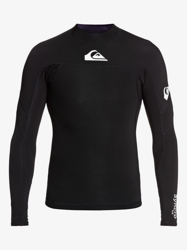 quiksilver, 1mm Syncro Long Sleeve Neoprene Surf Top, BLACK/WHITE (xkkw) 0 1mm Syncro Long Sleeve Neoprene Surf Top Black EQYW803025 Quiksilver