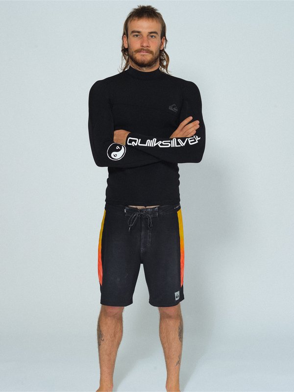 quiksilver, 1.5 Highline Ltd M.W. - Long Sleeve Neoprene Surf Top for Men, BLACK/ JET BLACK (xskk) 0 1.5 Highline Ltd M.W. - Long Sleeve Neoprene Surf Top for Men Grey EQYW803034 Quiksilver