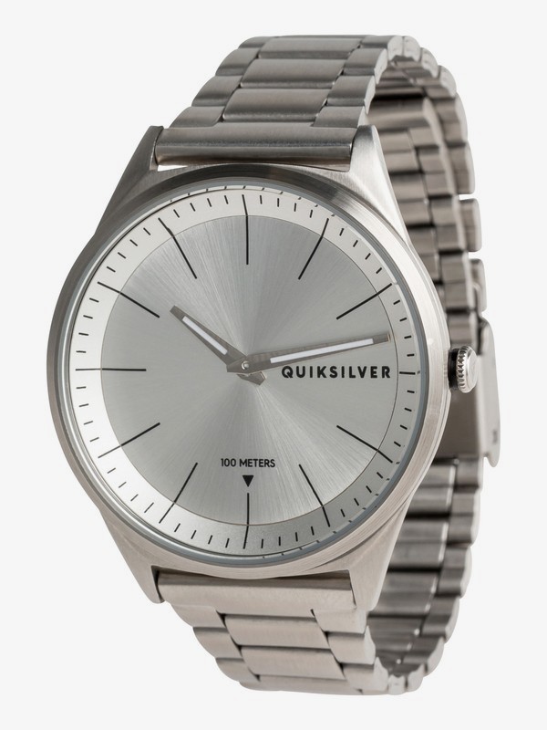 quiksilver, Bienville Metal - Analoge Uhr für Männer, SILVER (sja0) 0 Bienville Metal - Analoge Uhr für Männer Grau EQYWA03013 Quiksilver