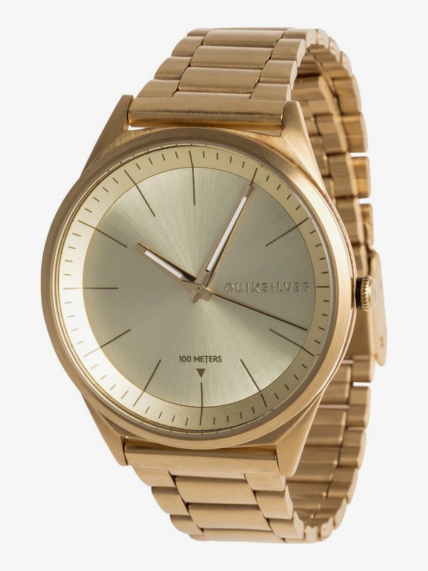 quiksilver, Bienville Metal - Reloj Analógico para Hombre, GOLDEN (ykk0) 0 Bienville Metal - Reloj Analógico para Hombre Amarillo EQYWA03013 Quiksilver