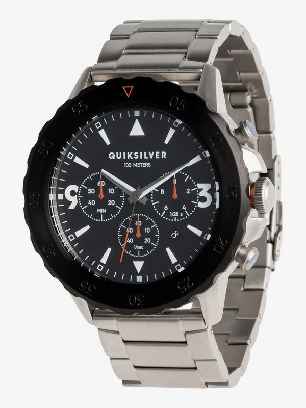 quiksilver, B-52 Chrono Metal - Analoge Uhr für Männer, SILVER (sja0) 0 B-52 Chrono Metal - Analoge Uhr für Männer Grau EQYWA03019 Quiksilver