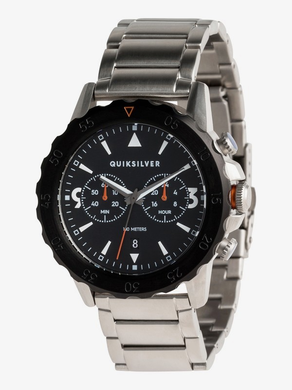 quiksilver, Kombat Chrono Metal - Reloj Analógico para Hombre, SILVER (sja0) 0 Kombat Chrono Metal - Reloj Analógico para Hombre Gris EQYWA03021 Quiksilver