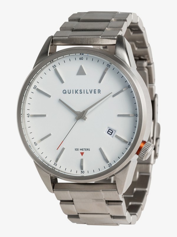 quiksilver, The Timebox Metal - Analoge Uhr für Männer, SILVER (sja0) 0 The Timebox Metal - Analoge Uhr für Männer Grau EQYWA03026 Quiksilver