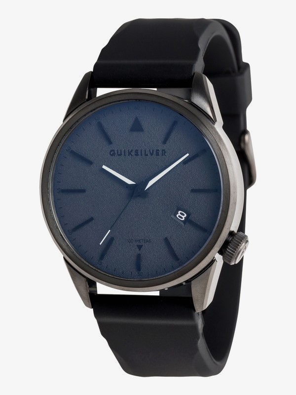 quiksilver, The Timebox 42 Silicone - Reloj Analógico para Hombre, BLACK/ DARK GUN/ BLACK (xkkk) 0 The Timebox 42 Silicone - Reloj Analógico para Hombre Negro EQYWA03029 Quiksilver
