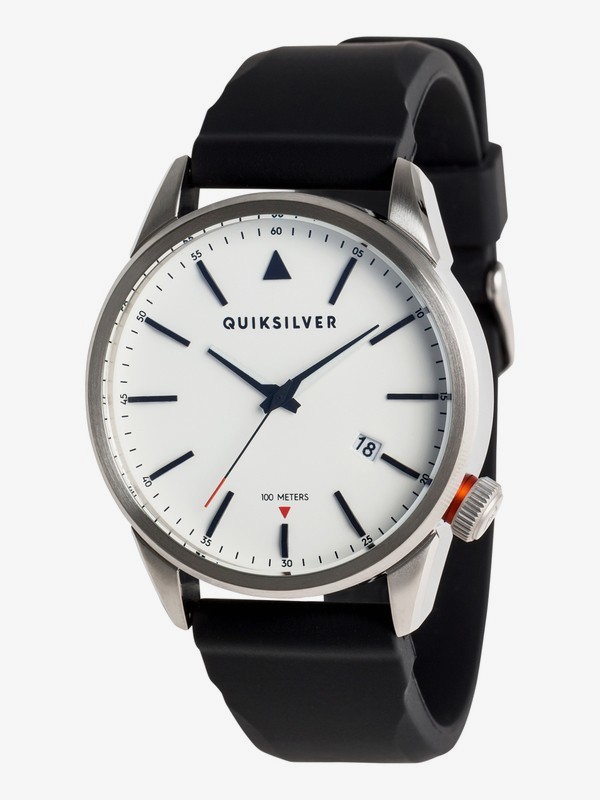 quiksilver, The Timebox 42 Silicone - Analoge Uhr für Männer, SILVER/ WHITE/ BLACK (xswk) 0 The Timebox 42 Silicone - Analoge Uhr für Männer Grau EQYWA03029 Quiksilver