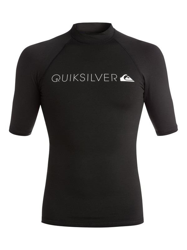 quiksilver, Heater - Rash vest a maniche corte, BLACK (kvd0) 0 Heater - Rash vest a maniche corte Black EQYWR03026 Quiksilver