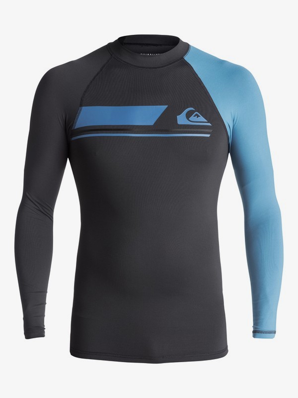 quiksilver, Active - Lycra manches longues UPF 50 pour Homme, TARMAC/ CENDRE BLUE (xkkb) 0 Active - Lycra manches longues UPF 50 pour Homme Noir EQYWR03072 Quiksilver
