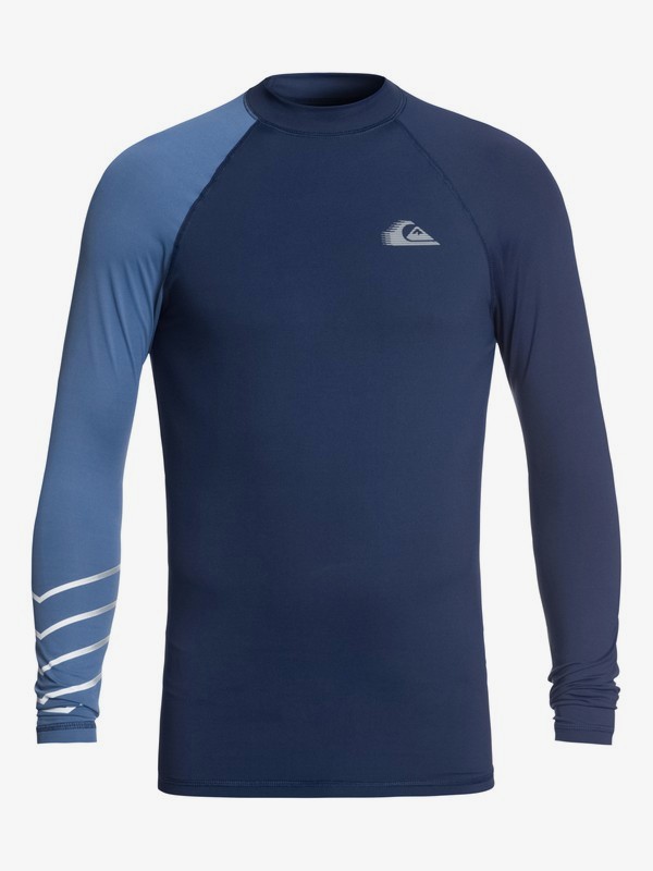 quiksilver, Active - Licra de surf de maga larga UPF 50 para Hombre, BIJOU BLUE (bng0) 0 Active - Licra de surf de maga larga UPF 50 para Hombre Azul EQYWR03113 Quiksilver