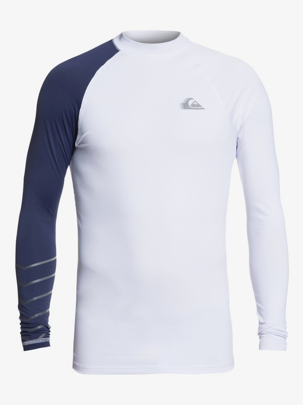 quiksilver, Active Long Sleeve UPF 50 Rash guard, WHITE (wbb0) 0 Active Long Sleeve UPF 50 Rash guard White EQYWR03113 Quiksilver
