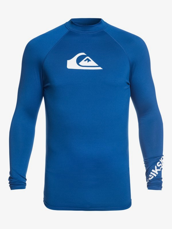 quiksilver, All Time - Long Sleeve UPF 50 Rash Vest, ELECTRIC ROYAL (prm0) 0 All Time - Long Sleeve UPF 50 Rash Vest Purple EQYWR03137 Quiksilver