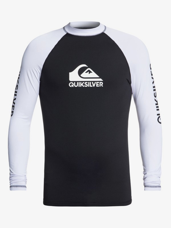 quiksilver, On Tour - Licra de Manga Larga con Protección Solar UPF 50 para Hombre, BLACK (kvj0) 0 On Tour - Licra de Manga Larga con Protección Solar UPF 50 para Hombre Negro EQYWR03138 Quiksilver