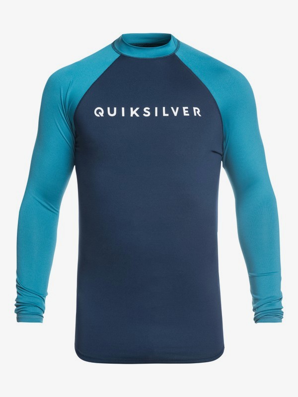 quiksilver, Always There Long Sleeve UPF 50 Rashguard, MEDIEVAL BLUE (bte0) 0 Always There Long Sleeve UPF 50 Rashguard Blue EQYWR03143 Quiksilver