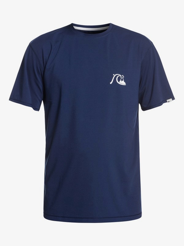 quiksilver, Bubble Logo Short Sleeve UPF 50 Surf Tee, MEDIEVAL BLUE (bte0) 0 Bubble Logo Short Sleeve UPF 50 Surf Tee Blue EQYWR03151 Quiksilver
