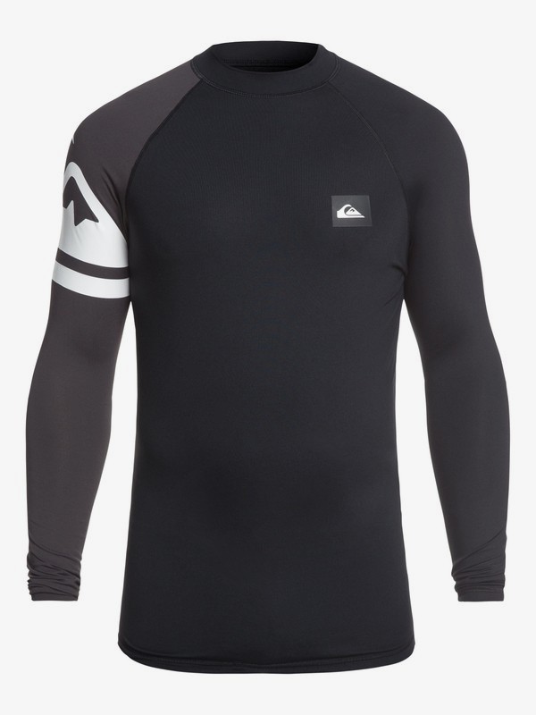 quiksilver, Active - Licra de Manga Larga con Protección Solar UPF 50 para Hombre, BLACK (kvj0) 0 Active - Licra de Manga Larga con Protección Solar UPF 50 para Hombre Negro EQYWR03155 Quiksilver