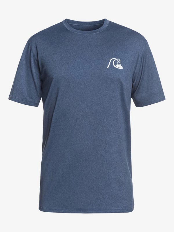 quiksilver, El Capitan - Camiseta de Surf de Manga Corta con Protección Solar UPF 50 para Hombre, DARK DENIM HEATHER (brqh) 0 El Capitan - Camiseta de Surf de Manga Corta con Protección Solar UPF 50 para Hombre Azul EQYWR03158 Quiksilver