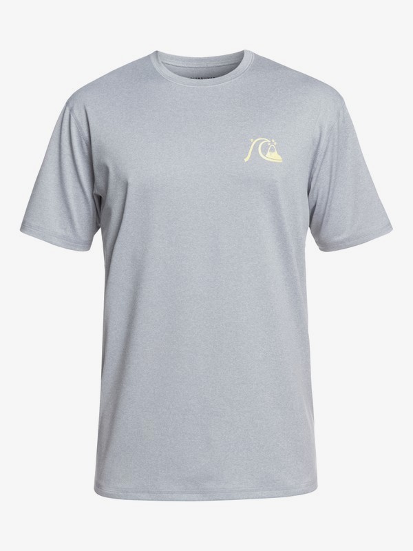 quiksilver, El Capitan - Camiseta de Surf de Manga Corta con Protección Solar UPF 50 para Hombre, LIGHT GREY HEATHER (sgrh) 0 El Capitan - Camiseta de Surf de Manga Corta con Protección Solar UPF 50 para Hombre Gris EQYWR03158 Quiksilver