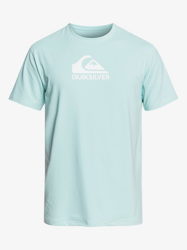 quiksilver, Solid Streak Ls Short Sleeve UPF 50 Surf Tee, PASTEL TURQUOISE (bfq0) 0 Solid Streak Ls Short Sleeve UPF 50 Surf Tee Blue EQYWR03159 Quiksilver