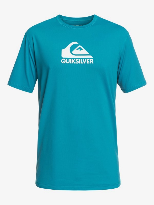 quiksilver, Solid Streak Short Sleeve UPF 50 Surf Tee, SOUTHERN OCEAN (bpb0) 0 Solid Streak Short Sleeve UPF 50 Surf Tee Blue EQYWR03159 Quiksilver
