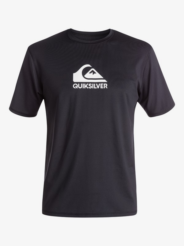 quiksilver, Solid Streak Short Sleeve UPF 50 Surf Tee, BLACK (kvj0) 0 Solid Streak Short Sleeve UPF 50 Surf Tee Black EQYWR03159 Quiksilver