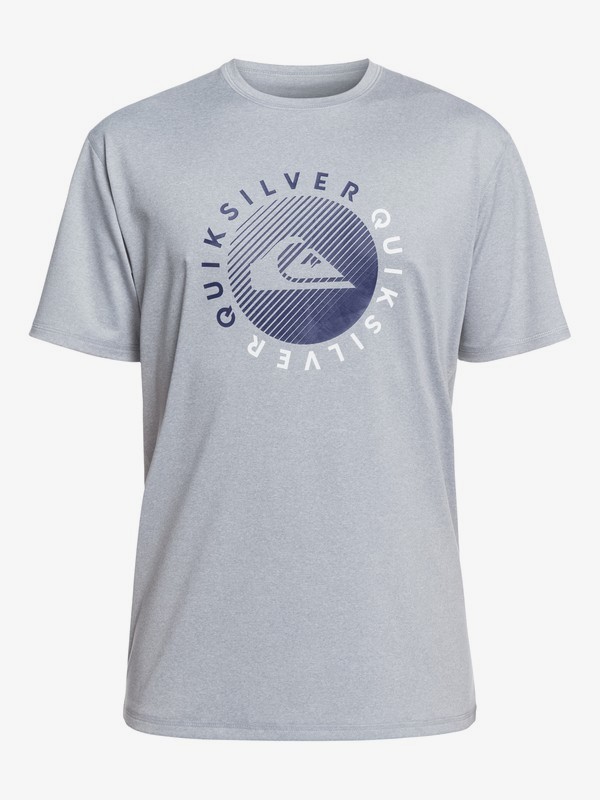 quiksilver, Razors Short Sleeve UPF 50 Surf Tee, LIGHT GREY HEATHER (sgrh) 0 Razors Short Sleeve UPF 50 Surf Tee Grey EQYWR03166 Quiksilver