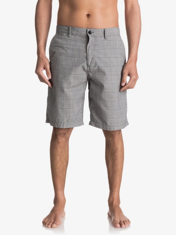 quiksilver, Regeneration Chino Shorts, DARK GREY HEATHER CHECK REGENE (kyh3) 0 Regeneration Chino Shorts Black EQYWS03425 Quiksilver