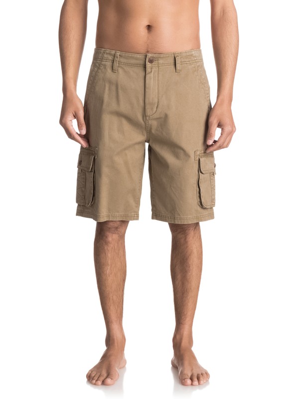 quiksilver, Everyday Deluxe Cargo Shorts, ELMWOOD (tmp0) 0 Everyday Deluxe Cargo Shorts Beige EQYWS03454 Quiksilver