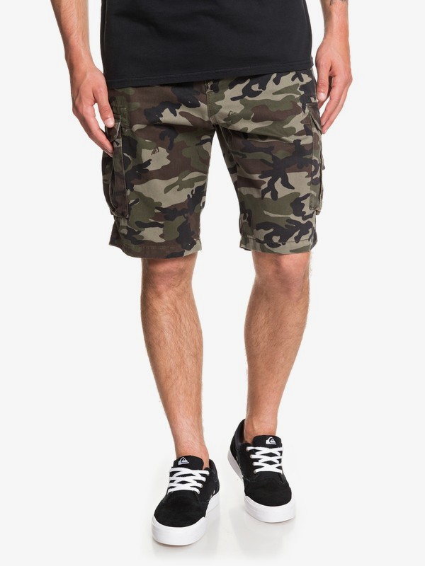 quiksilver, Crucial Battle Cargo Shorts, CAMO PRINT CRUCIAL BATTLE (gpb6) 0 Crucial Battle Cargo Shorts Green EQYWS03456 Quiksilver
