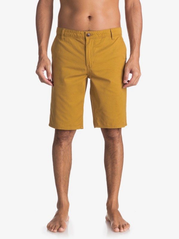 quiksilver, Everyday - Short Chino para Hombre, WOOD THRUSH (cmf0) 0 Everyday - Short Chino para Hombre Marron EQYWS03468 Quiksilver