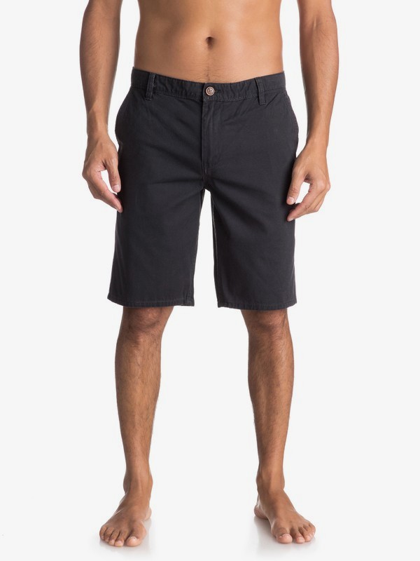 quiksilver, Everyday - Short chino pour Homme, TARMAC (kta0) 0 Everyday - Short chino pour Homme Noir EQYWS03468 Quiksilver