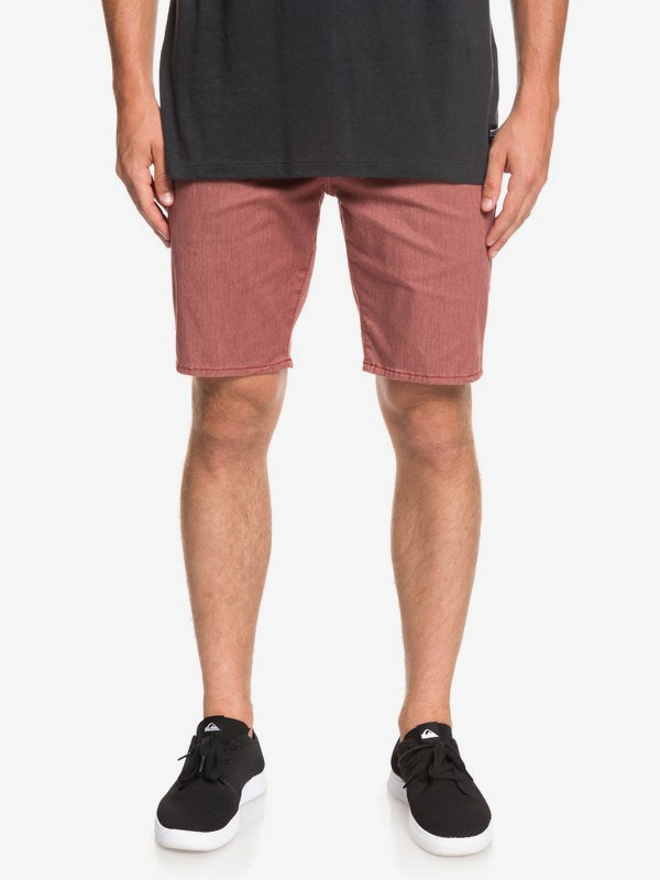 quiksilver, New Union Stretch Chino Shorts, BRICK RED HEATHER (rqnh) 0 New Union Stretch Chino Shorts Red EQYWS03469 Quiksilver