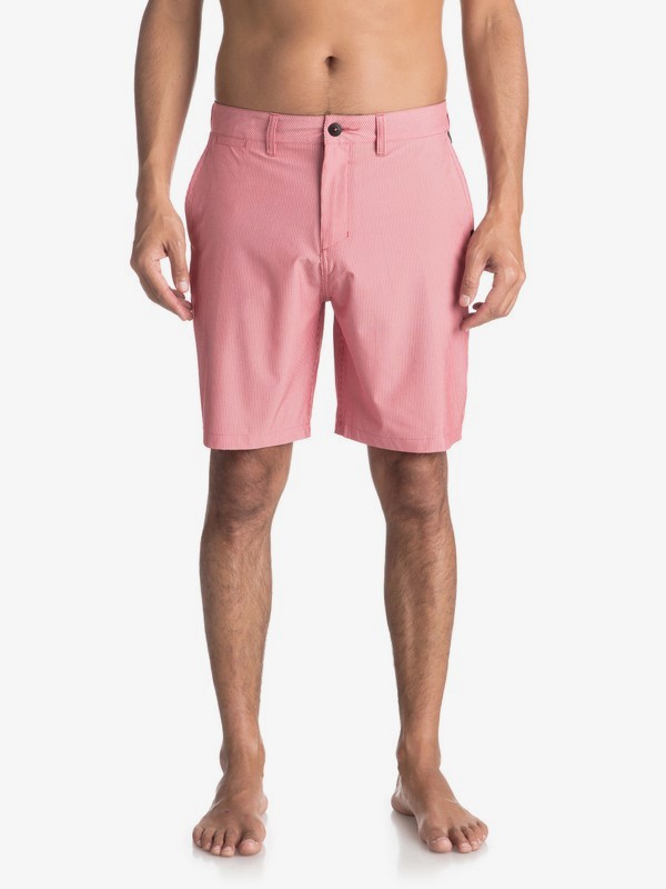 quiksilver, Union Pinstripe 19" - Amphibian Board Shorts for Men, MINERAL RED (mmz0) 0 Union Pinstripe 19" - Amphibian Board Shorts for Men Pink EQYWS03490 Quiksilver