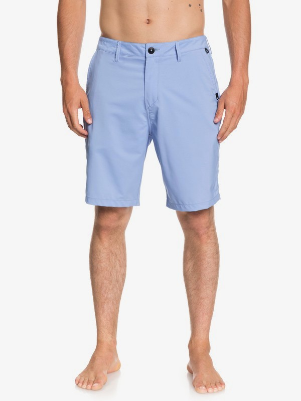 quiksilver, Transit Twill 20" Amphibian Boardshorts, SILVER LAKE BLUE (bjq0) 0 Transit Twill 20" Amphibian Boardshorts Blue EQYWS03494 Quiksilver
