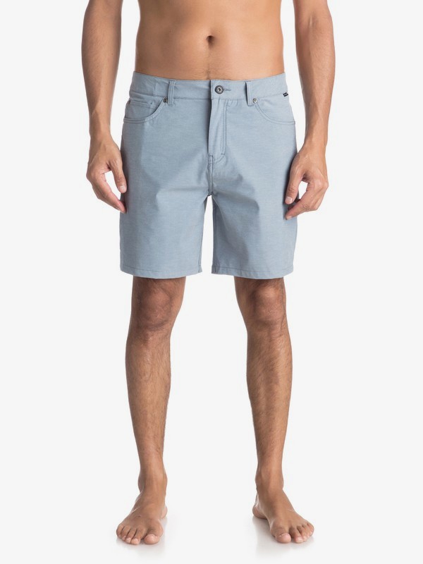 quiksilver, Nelson 18" - Amphibian Shorts for Men, DARK DENIM HEATHER (brqh) 0 Nelson 18" - Amphibian Shorts for Men Blue EQYWS03500 Quiksilver