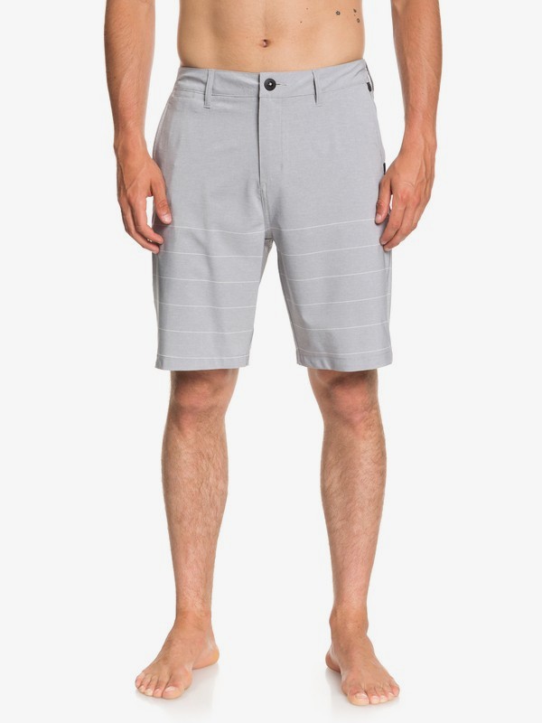 quiksilver, Union Stripe 20" Amphibian Shorts, SLEET (szp0) 0 Union Stripe 20" Amphibian Shorts Grey EQYWS03533 Quiksilver