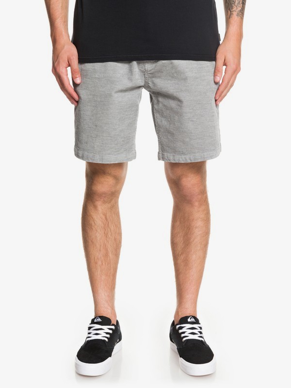quiksilver, Finyl Vinyl Corduroy Shorts, LIGHT GREY HEATHER (sjsh) 0 Finyl Vinyl Corduroy Shorts Grey EQYWS03566 Quiksilver