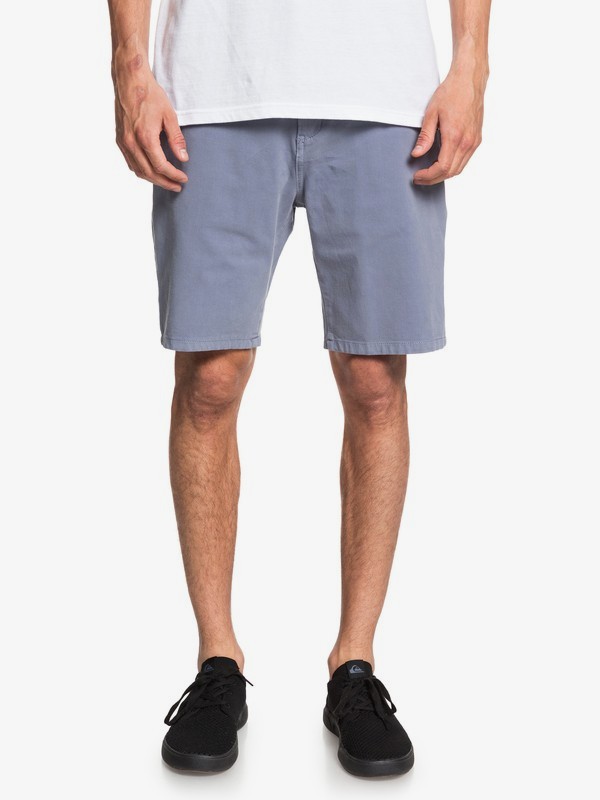 quiksilver, Krandy - Chino Shorts for Men, STONE WASH (bkj0) 0 Krandy - Chino Shorts for Men Blue EQYWS03570 Quiksilver