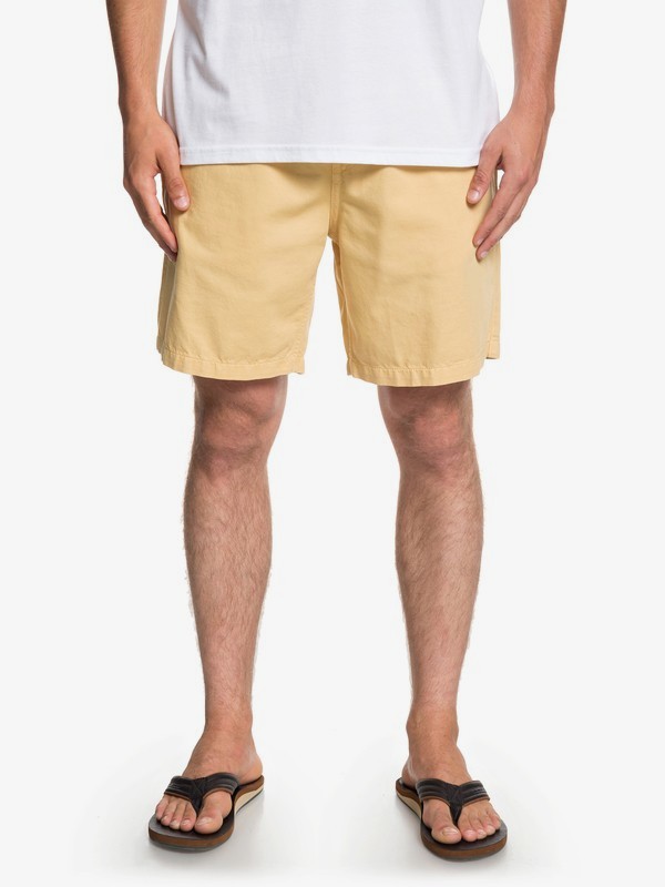 quiksilver, Brainwashed 18" - Beachshorts for Men, RATTAN (yhp0) 0 Brainwashed 18" - Beachshorts for Men Yellow EQYWS03574 Quiksilver