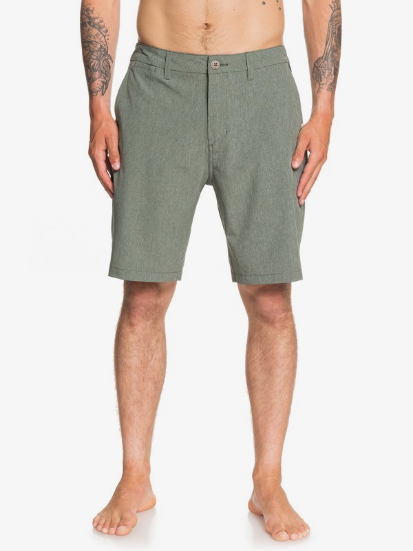 quiksilver, Union Heather 20" Amphibian Boardshorts, THYME (cqy0) 0 Union Heather 20" Amphibian Boardshorts Brown EQYWS03583 Quiksilver