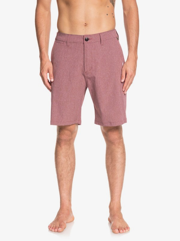 quiksilver, Union Heather 20" Amphibian Boardshorts, CORDOVAN (rrt0) 0 Union Heather 20" Amphibian Boardshorts Red EQYWS03583 Quiksilver