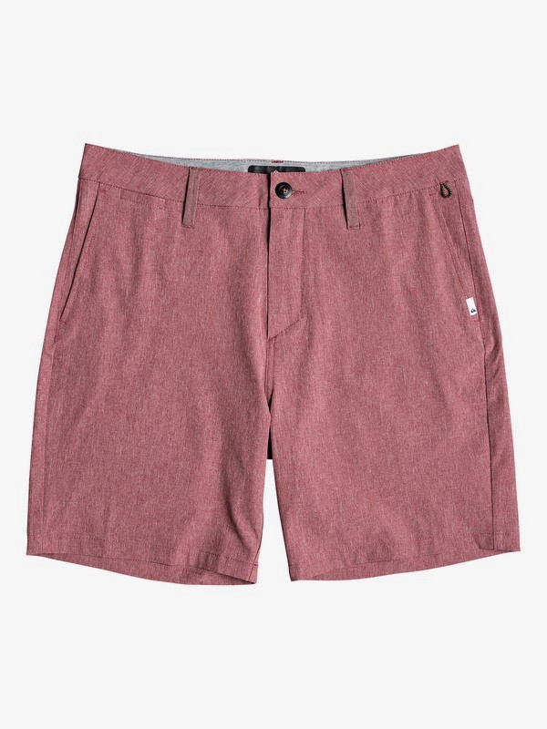 quiksilver, Union Heather 19" - Amphibian Board Shorts for Men, CORDOVAN (rrt0) 0 Union Heather 19" - Amphibian Board Shorts for Men Red EQYWS03605 Quiksilver