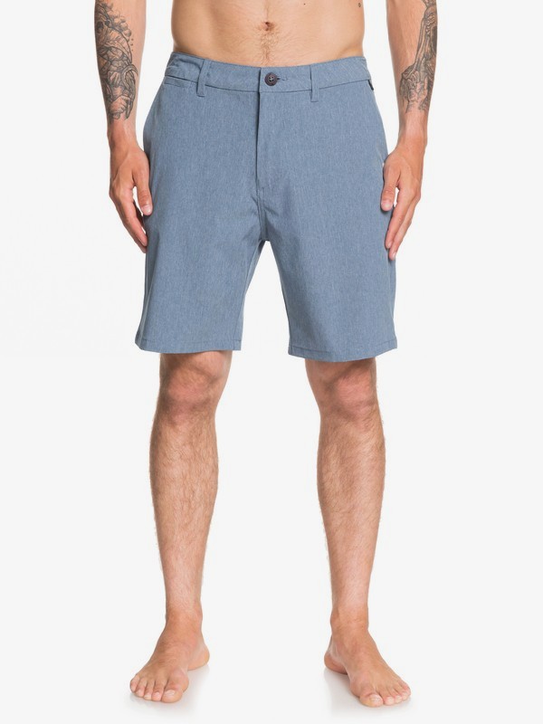 quiksilver, Union Heather 19" - Amphibian Board Shorts for Men, STELLAR (bnt0) 0 Union Heather 19" - Amphibian Board Shorts for Men Blue EQYWS03605 Quiksilver