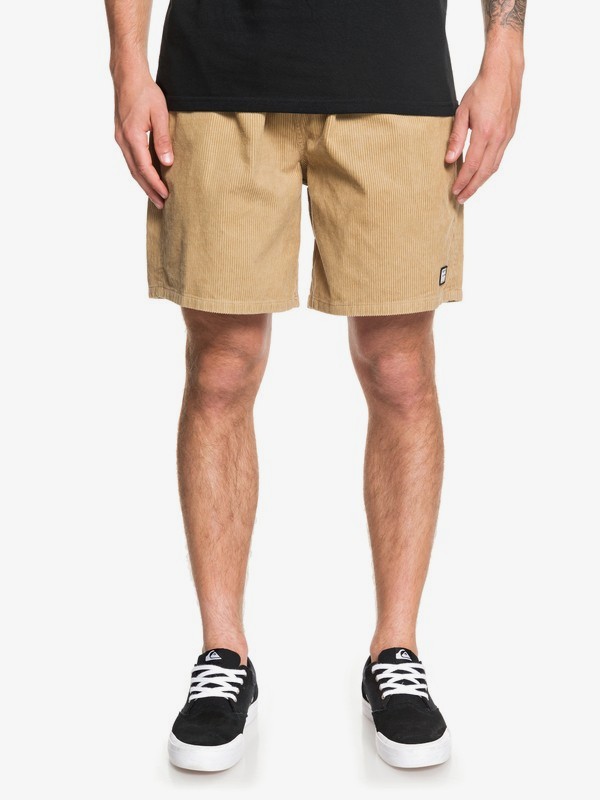 quiksilver, Wax Out 18" Elasticized Corduroy Shorts, PLAGE (ckk0) 0 Wax Out 18" Elasticized Corduroy Shorts Brown EQYWS03608 Quiksilver