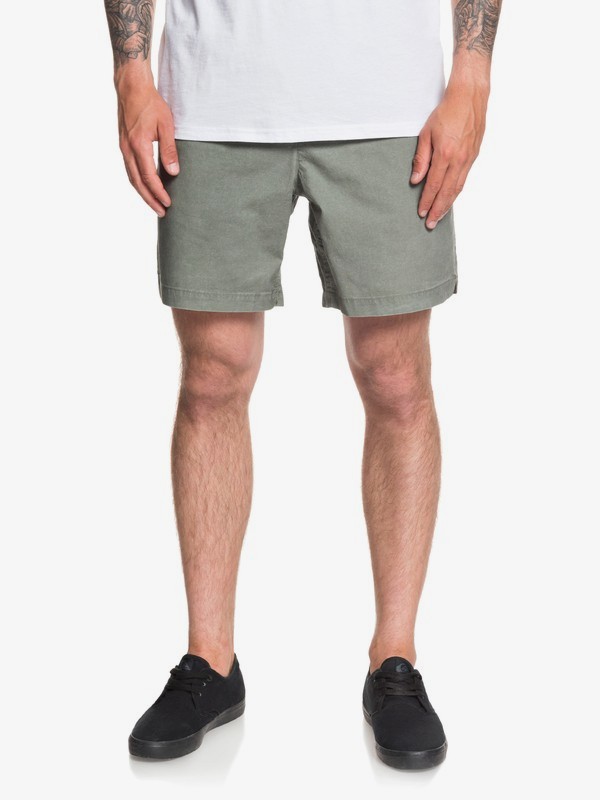 quiksilver, Taxer 17" Elasticized Shorts, AGAVE GREEN (gzc0) 0 Taxer 17" Elasticized Shorts Green EQYWS03610 Quiksilver