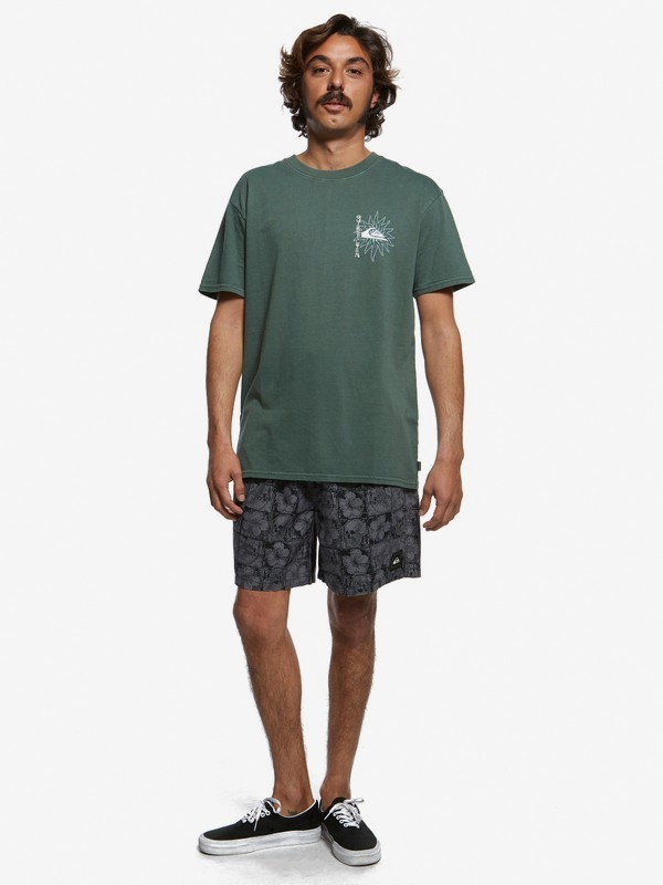 quiksilver, The Originals 17" Elasticized Shorts, IRON GATE DEAD FLORAL (kzm6) 0 The Originals 17" Elasticized Shorts Black EQYWS03616 Quiksilver