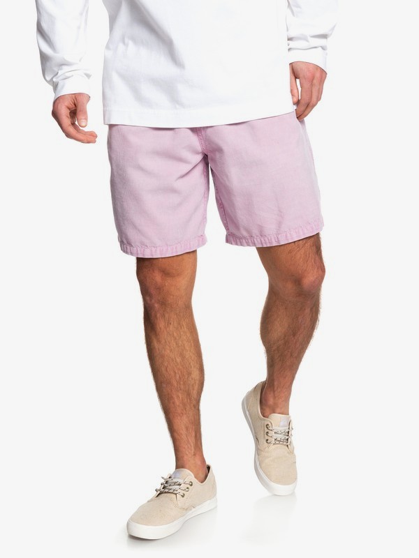 quiksilver, Positive Vibrations - Short para Hombre, KEEPSAKE LILAC (mgm0) 0 Positive Vibrations - Short para Hombre Rosa EQYWS03635 Quiksilver