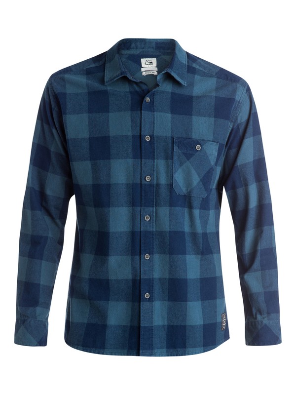 quiksilver, Yardbite Buffalo Long Sleeve Shirt, BUFFALO MEDIEVAL BLUE (bte1) 0 Yardbite Buffalo Long Sleeve Shirt EQYWT03243 Quiksilver