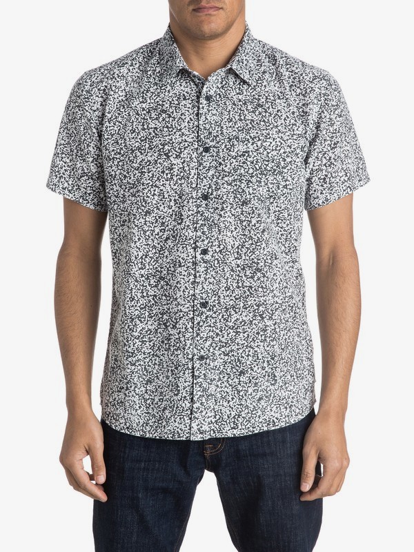 quiksilver, Bad Channel Short Sleeve Shirt, BAD CHANNEL WHITE (wbb6) 0 Bad Channel Short Sleeve Shirt EQYWT03387 Quiksilver