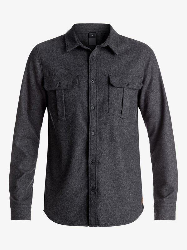 quiksilver, TR Wooly Technical Shirt, GREY HEATHER (kpgh) 0 TR Wooly Technical Shirt Black EQYWT03520 Quiksilver