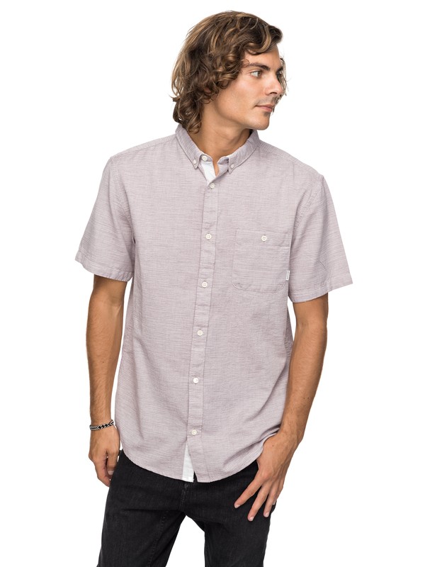 quiksilver, Waterfalls Update Short Sleeve Shirt, VINEYARD WINE (rsc0) 0 Waterfalls Update Short Sleeve Shirt Red EQYWT03629 Quiksilver